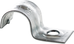 Mayer-DDS-Jiffy Clip, One Hole Strap, Fits BX 12-3, 10-2, 10-3, 1/4" Pipe or Rigid/IMC Conduit, SER 8 & 1/2" Tubing, Pre-Galvanized-1