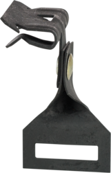 Product image for Minerallac PSF18R Side Mount Flange Clamp with Right Angle Strap Hanger, Spring Steel