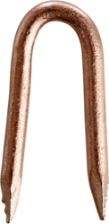 Product image for Minerallac DC1531I 1-1/2 x 5/16 x .144 Diamond Point Staples, Copper clad