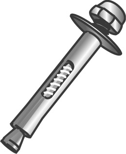 Product image for Cully 61413 1/4 x 1-3/8" Sleeve Anchors, Medium Duty, Acorn, Zinc Plated