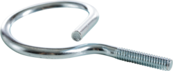 Product image for Minerallac 646R 1-1/2" Diameter Bridle Ring, 1/4"-20 Thread, Zinc Plated
