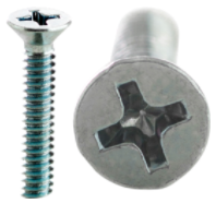 Product image for Cully 50325J 8-32 x 1-1/2" Machine Screws, Flat Head, Phillips, Zinc Plated, Jar