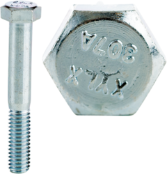 Product image for Cully 55412J 3/8-16 x 3/4" Hex Head Tap Bolt, Grade 2, Fully Threaded, Zinc Plated, Jar