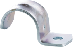 Product image for Minerallac MED40 Jiffy Clip, Medium Duty, One Hole strap, Fits 1/2" Rigid/IMC Conduit, Zinc Plated