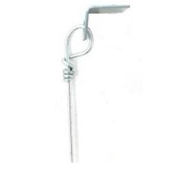 Product image for Cully 69960 12.5ga x 6 Ft. Ceiling Tie Wire w/ 1202CF Clip (NO PIN) Galvanized, Soft (100/Bundle)