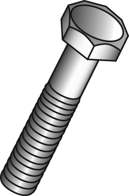 Product image for Cully 55440HGJ 3/8-16 x 2-1/2 Hex Head Bolt, Grade 2, Partial Threaded, Hot Dip Galvanized, Jar