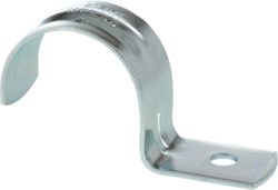 Product image for Minerallac MED70 Jiffy Clip, Medium Duty, One Hole strap, Fits 1-1/4" Rigid/IMC Conduit, Zinc Plated