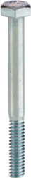 Product image for Cully 55064 1/4-20 x 4" Hex Head Bolt, Grade 2, Partial Threaded, Zinc Plated, Jar