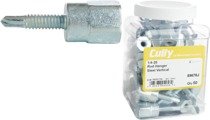 Product image for Cully 59670J 1/4-20 Vertical Rod Hanger