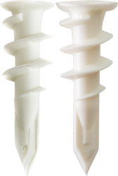 Product image for Cully 39921 #8 EZ Ancors™, White Plastic with #8 x 1" Screws, Phillips/Slotted, Includes #2-2" Hex Power Bit