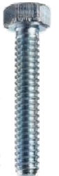 Product image for Cully 74326J 5/16-18 x 1-1/2" Tap Bolts, Hex Head, Full Thread, Type 18-8 Stainless Steel, Jar