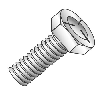 Product image for Cully 55050 3/8-16 x 3" Tap Bolts, Hex Head, Full Thread, Grade 2, Zinc