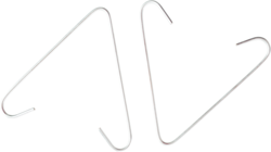 Product image for Cully 70000 10 Gauge Side Mount V-Hooks, Fluorescent Fixture Hangers, Zinc