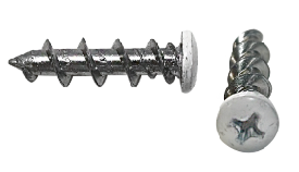 Product image for Cully 59505J 1-1/4" Wall Dog® Anchor, Pan Head, Phillips, White, Jar