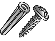 Product image for Cully 39824 Conical Anchor Kit, Hollow or Solid Wall, Plastic, Screw Size #14. Drill Size 5/16 In., Screw Type Phillips/Slotted.