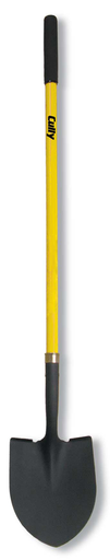 Cully 37250 Size #2 Round Point Shovel, 47" Fiberglass Handle Product image for Cully 37250 Size #2 Round Point Shovel, 47" Fiberglass Handle
