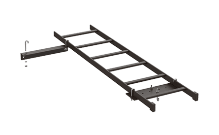 Rack-to-Wall Kit, Black, Steel