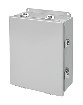 Continuous Hinge with Clamps, Type 4, 6.00x6.00x4.00, Gray, Steel