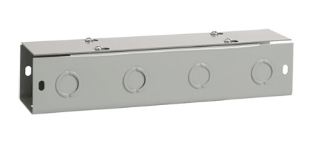 Straight Section, Lay-in Flat-Cover, Type 1, 12.00x12.00x120.00, Gray, Steel