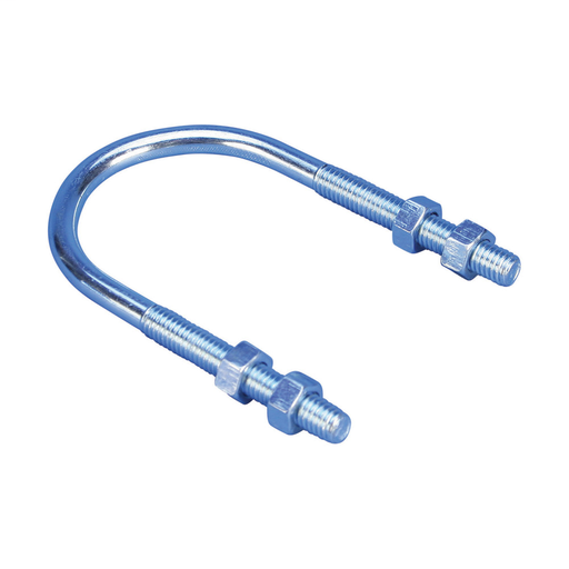 150M Standard U-Bolt, Steel, EG, 4" Pipe, 4.5" OD, 1/2" Rod