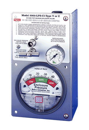 Large-Volume Type Y and Z Purging/Pressurization System, 90CF, Vertical Mount