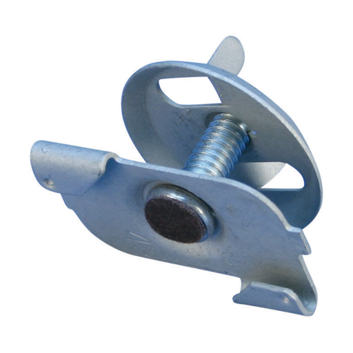 PT16 Twist Clip for Wall Partition with Wing Nut, CADDY ARMOUR, Felt-Lined, 3/4" Screw