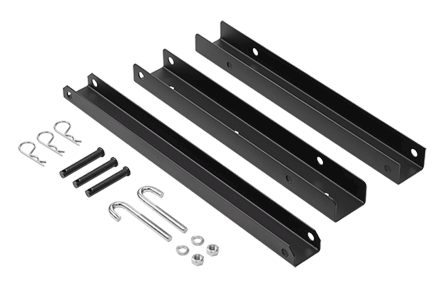 Modular Triangle Support Bracket Kit, fits 24.00, Black, Steel