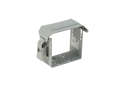 U-Connector, fits 8.00x8.00, Gray, Steel