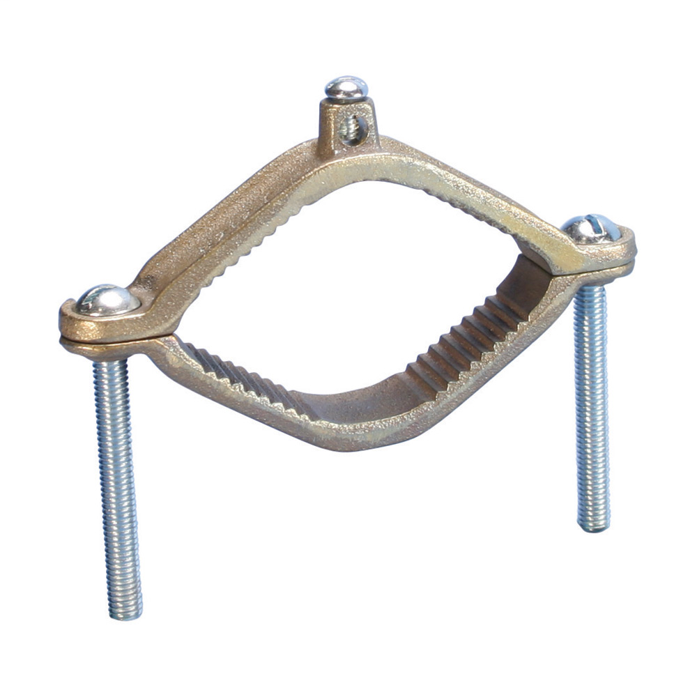 Erico CWP3JSH 10 to 4 AWG Silicon Bronze Water/Gas Pipe Ground Clamp Cooper Electric