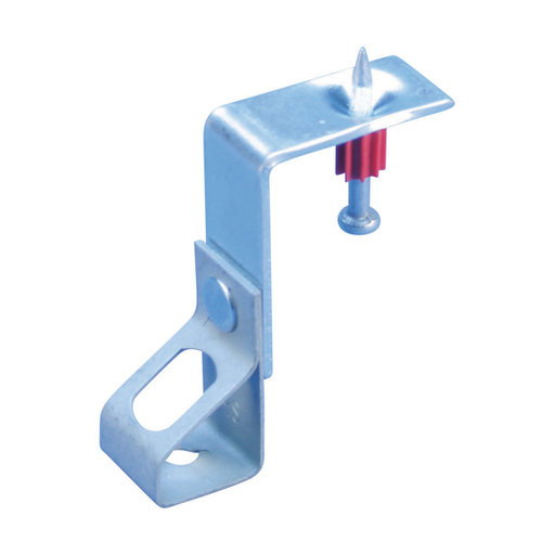 Thread Install Rod Hanger with Shot-Fire Bracket, Steel, Spring Steel, EG, CADDY ARMOUR, 1/4" Rod, 2.35" x 2.31"