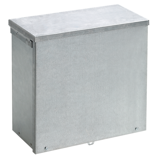 Screw-Cover Galvanized, Type 3R, 24.00x24.00x10.00, Steel, With Knockouts