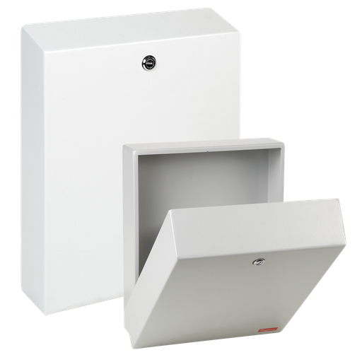 External Data Pocket, Type 4 and 12, 12.00x18.00x3.25, Gray, Steel