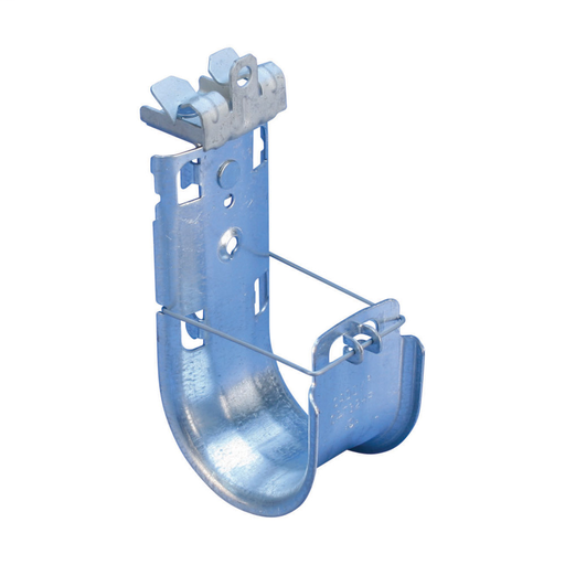 nVent CADDY Cat HP J-Hook with Hammer-On Flange Clip, Swivel, 4" dia, 5/16"–1/2" Flange