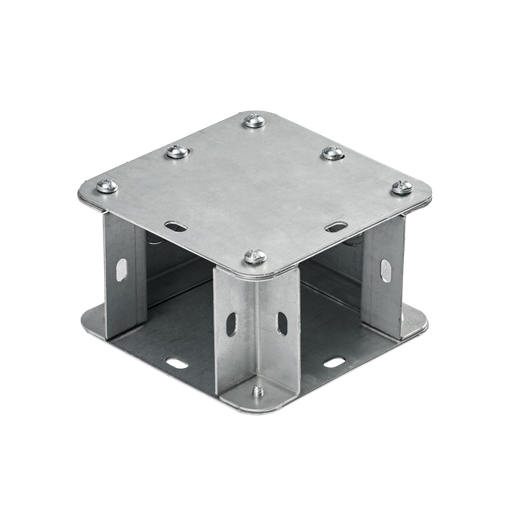 Galvanized 90-Degree Elbow-Tee-Cross, 4.00x4.00, Steel