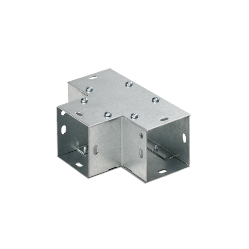 Galvanized 90-Degree Flush Tee, 6.00x6.00, Steel