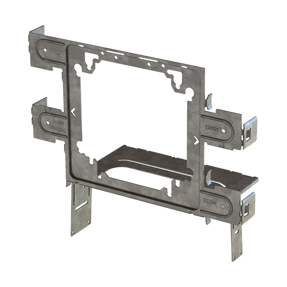 Snap to Stud Electrical Box Bracket, 2 1/2", 3 5/8", 4", 6" Wall Depth, 4", 4 11/16" Box Mayer