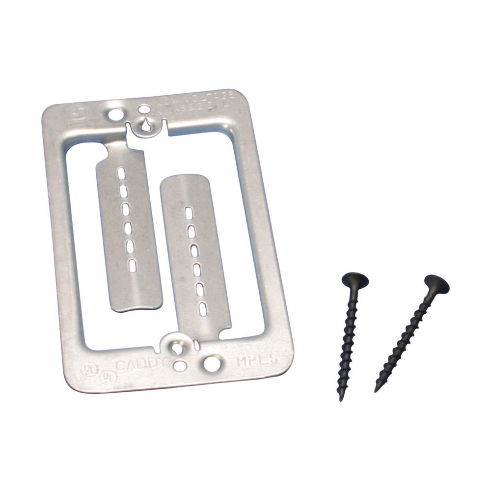 Lowvoltage mounting plate with screws, 1 gang Mayer Electric