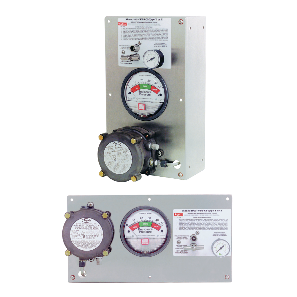 Product image for Hoffman ATEX3003YZHM 14 x 8 x 7.5 Inch 90 Cubic Foot Horizontal Mount Purging/Pressurization System