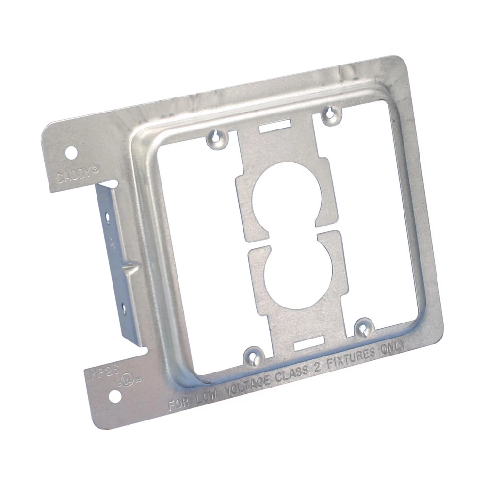 Product image for Caddy MP2S Low Voltage Mounting Plate for New Construction, 2 Gang