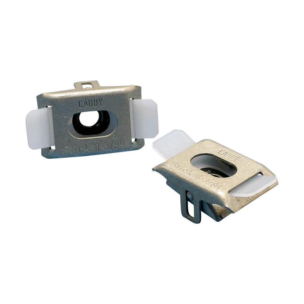 Product image for Caddy SLICK375 Caddy Slick Nut, Polyamide, Spring Steel, 3/8" Hole, Threaded