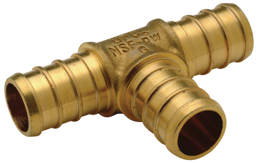 (Crimp) Brass Swivel Adapter - 3/4-Inch Barb x 3/4-Inch FPT Brass Swivel Nut