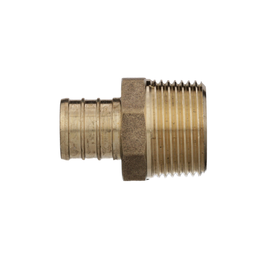 (Crimp) XL Brass Sweat x Barb Adapter Elbow – 3/4" Female Sweat x 3/4" Barb