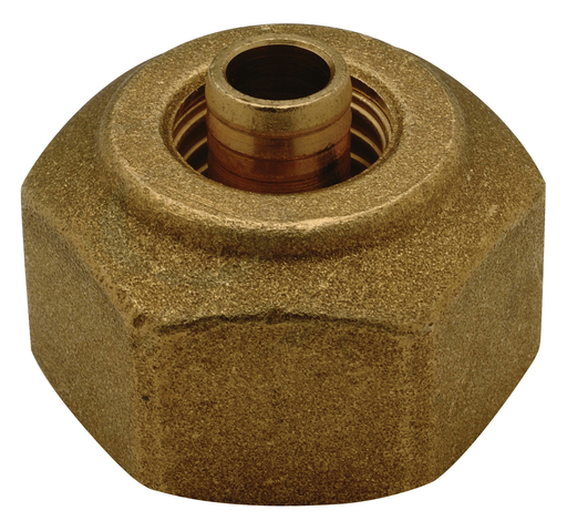 Brass Radiant Heating Coupling – 3/4" Compression
