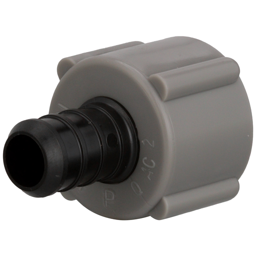 (Crimp) QickSert Polymer Male Adapter - 1/2-Inch Barb x 1/2-Inch MPT