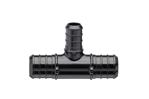(Crimp) QickSert Polymer Tee - 1-Inch Barb