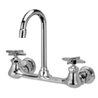 Z842A2 - AquaSpec® wall-mount sink faucet with 3-1/2" gooseneck and cross handles