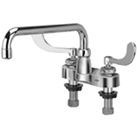 Z812H4-XL - AquaSpec® centerset 12" tubular spout with 4" wrist blade handles