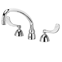 Z831J4 - AquaSpec® widespread faucet with 9-1/2" tubular spout and 4" wrist blade handles