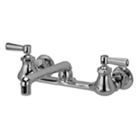 Z842F1-XL - AquaSpec® wall-mount sink faucet with 6" cast spout and lever handles (lead free)