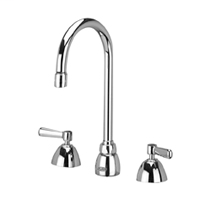 Z831B1-XL-ICT - AquaSpec® widespread faucet with 5-3/8" gooseneck, lever handles and interconnecting copper tubes